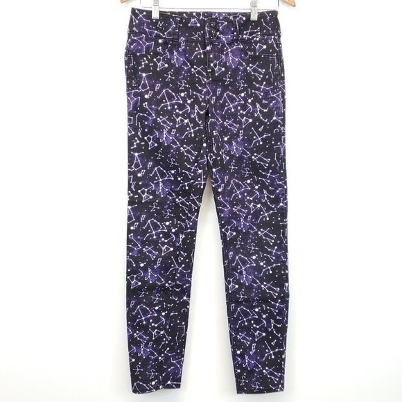 Hot Topic Blackheart Constellation Print Purple Super Skinny Jeans  Size 9 - Picture 2 of 11